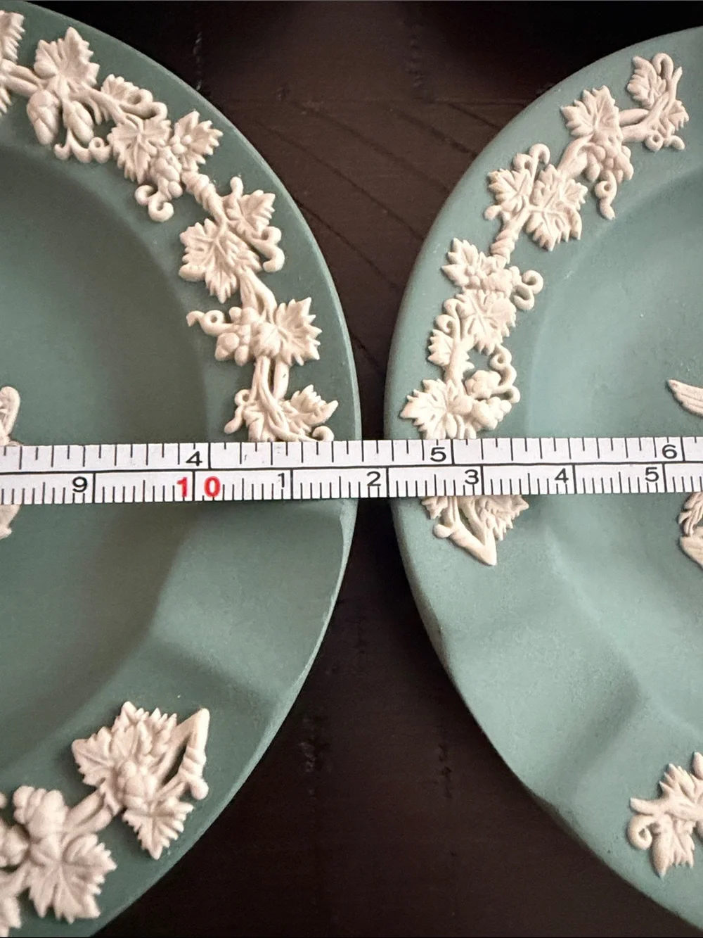 Vintage Teal Green Wedgewood Commerative Rare Ashtrays set of 4